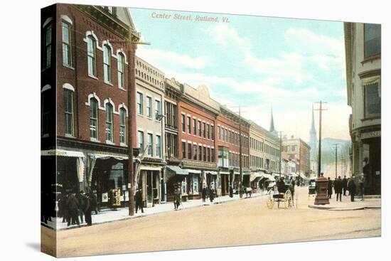 Center Street, Rutland, Vermont-null-Stretched Canvas