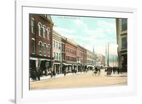 Center Street, Rutland, Vermont-null-Framed Premium Giclee Print