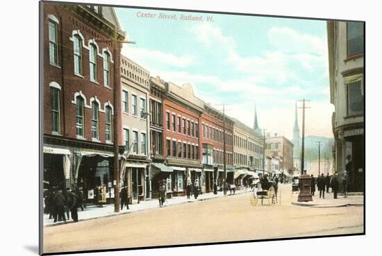 Center Street, Rutland, Vermont-null-Mounted Art Print