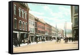 Center Street, Rutland, Vermont-null-Framed Stretched Canvas