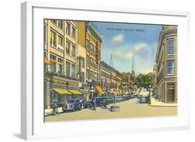 Center Street, Rutland-null-Framed Art Print