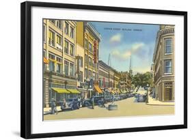 Center Street, Rutland-null-Framed Art Print