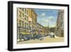 Center Street, Rutland-null-Framed Art Print