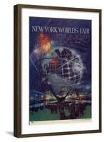 Center Warshaw Collection Centennial Expositions, New York World's Fair-null-Framed Art Print