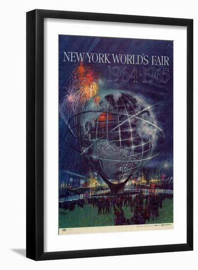 Center Warshaw Collection Centennial Expositions, New York World's Fair-null-Framed Art Print