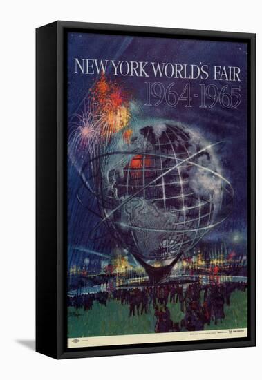 Center Warshaw Collection Centennial Expositions, New York World's Fair-null-Framed Stretched Canvas