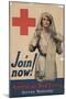 Center Warshaw Collection, Join now! The American Red Cross Serves Humanity-null-Mounted Art Print