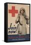 Center Warshaw Collection, Join now! The American Red Cross Serves Humanity-null-Framed Stretched Canvas