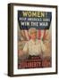 Center Warshaw Collection, Liberty Loan Poster Encouraging Women to Buy U.S. Government Bonds-null-Framed Art Print