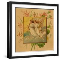 Center Warshaw Collection of Business Americana Series: Christmas Angels-null-Framed Art Print