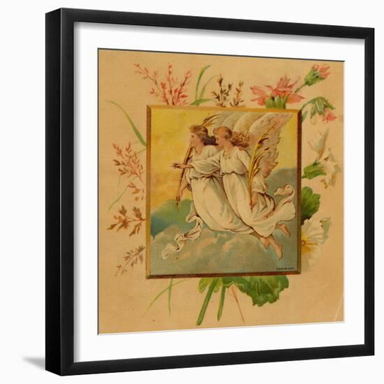 Center Warshaw Collection of Business Americana Series: Christmas Angels-null-Framed Art Print