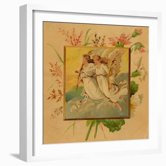 Center Warshaw Collection of Business Americana Series: Christmas Angels-null-Framed Art Print