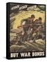 Center Warshaw Collection, Treasury Poster. ATTACK ATTACK ATTACK! BUY WAR BONDS.-null-Framed Stretched Canvas