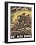 Center Warshaw Collection, Treasury Poster. ATTACK ATTACK ATTACK! BUY WAR BONDS.-null-Framed Art Print