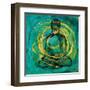 Centered Buddha-Kellie Day-Framed Art Print