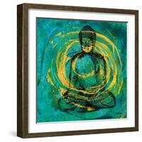 Centered Buddha-Kellie Day-Framed Art Print