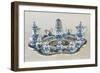 Centerpiece with Cruets, Salt Cellars and Jars-null-Framed Giclee Print
