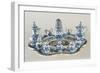 Centerpiece with Cruets, Salt Cellars and Jars-null-Framed Giclee Print