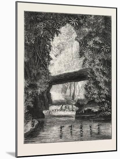 Central African Exploration with Lieut. Cameron, Crossing Lugungwa River, 1876-null-Mounted Giclee Print