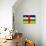 Central African Republic Flag Design with Wood Patterning - Flags of the World Series-Philippe Hugonnard-Stretched Canvas displayed on a wall