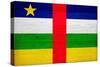 Central African Republic Flag Design with Wood Patterning - Flags of the World Series-Philippe Hugonnard-Stretched Canvas