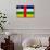 Central African Republic Flag Design with Wood Patterning - Flags of the World Series-Philippe Hugonnard-Art Print displayed on a wall