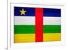 Central African Republic Flag Design with Wood Patterning - Flags of the World Series-Philippe Hugonnard-Framed Art Print