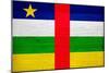 Central African Republic Flag Design with Wood Patterning - Flags of the World Series-Philippe Hugonnard-Mounted Art Print