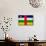 Central African Republic Flag Design with Wood Patterning - Flags of the World Series-Philippe Hugonnard-Mounted Art Print displayed on a wall