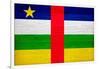 Central African Republic Flag Design with Wood Patterning - Flags of the World Series-Philippe Hugonnard-Framed Art Print