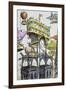 Central Aircraft Station at Notre-Dame-Albert Robida-Framed Giclee Print