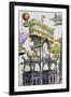 Central Aircraft Station at Notre-Dame-Albert Robida-Framed Giclee Print