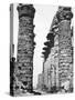 Central Alley of the Great Temple at Karnak, Egypt, 1878-null-Stretched Canvas