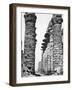 Central Alley of the Great Temple at Karnak, Egypt, 1878-null-Framed Photographic Print