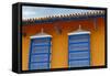 Central America, Cuba, Trinidad. Windows of Trinidad, Cuba.-Kymri Wilt-Framed Stretched Canvas