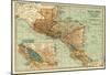 Central America - Panoramic Map-null-Mounted Poster