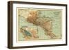 Central America - Panoramic Map-Lantern Press-Framed Art Print