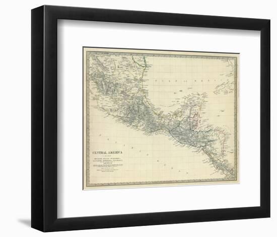 Central America, Southern Mexico, c.1842-null-Framed Art Print