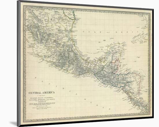 Central America, Southern Mexico, c.1842-null-Mounted Art Print