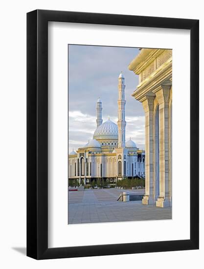 Central Asia, Kazakhstan, Astana, Hazrat Sultan Mosque, the Largest in Central Asia-Gavin Hellier-Framed Photographic Print