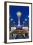 Central Asia, Kazakhstan, Astana, Nurzhol Bulvar - Bayterek Tower-Gavin Hellier-Framed Photographic Print