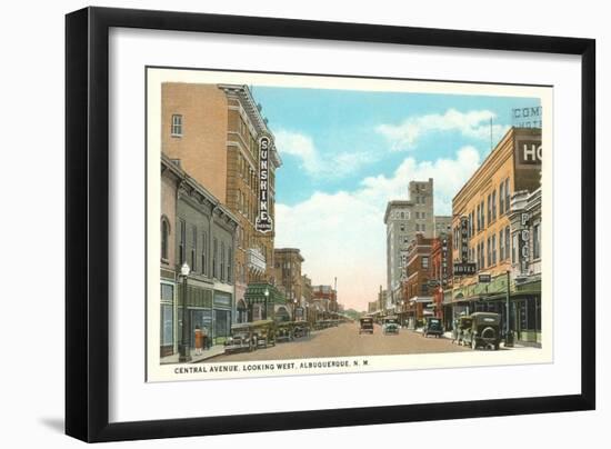 Central Avenue, Albuquerque, New Mexico-null-Framed Art Print