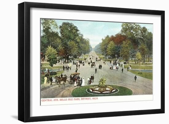 Central Avenue, Belle Isle, Detroit, Michigan-null-Framed Art Print