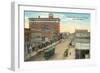 Central Avenue, Great Falls-null-Framed Art Print