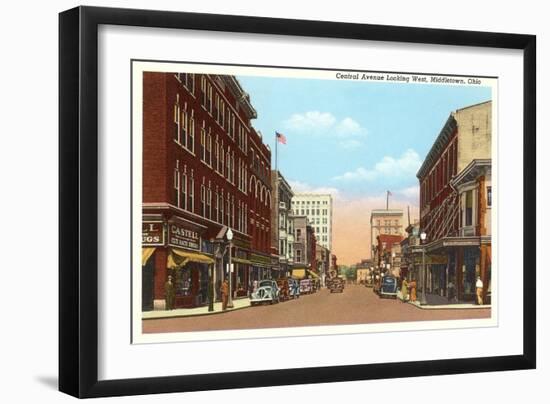 Central Avenue, Middletown, Ohio-null-Framed Art Print