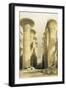 Central Avenue of the Great Hall of Columns, Karnak, from Egypt and Nubia, Vol.1-David Roberts-Framed Giclee Print