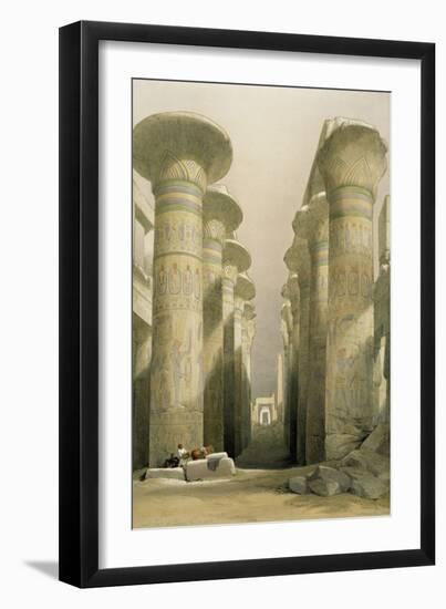 Central Avenue of the Great Hall of Columns-David Roberts-Framed Giclee Print