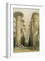 Central Avenue of the Great Hall of Columns-David Roberts-Framed Giclee Print