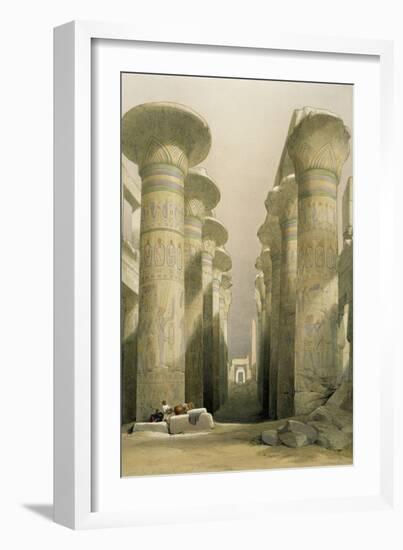 Central Avenue of the Great Hall of Columns-David Roberts-Framed Giclee Print