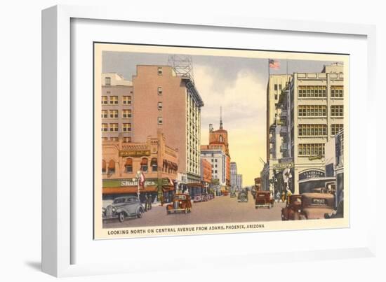 Central Avenue, Phoenix, Arizona-null-Framed Art Print